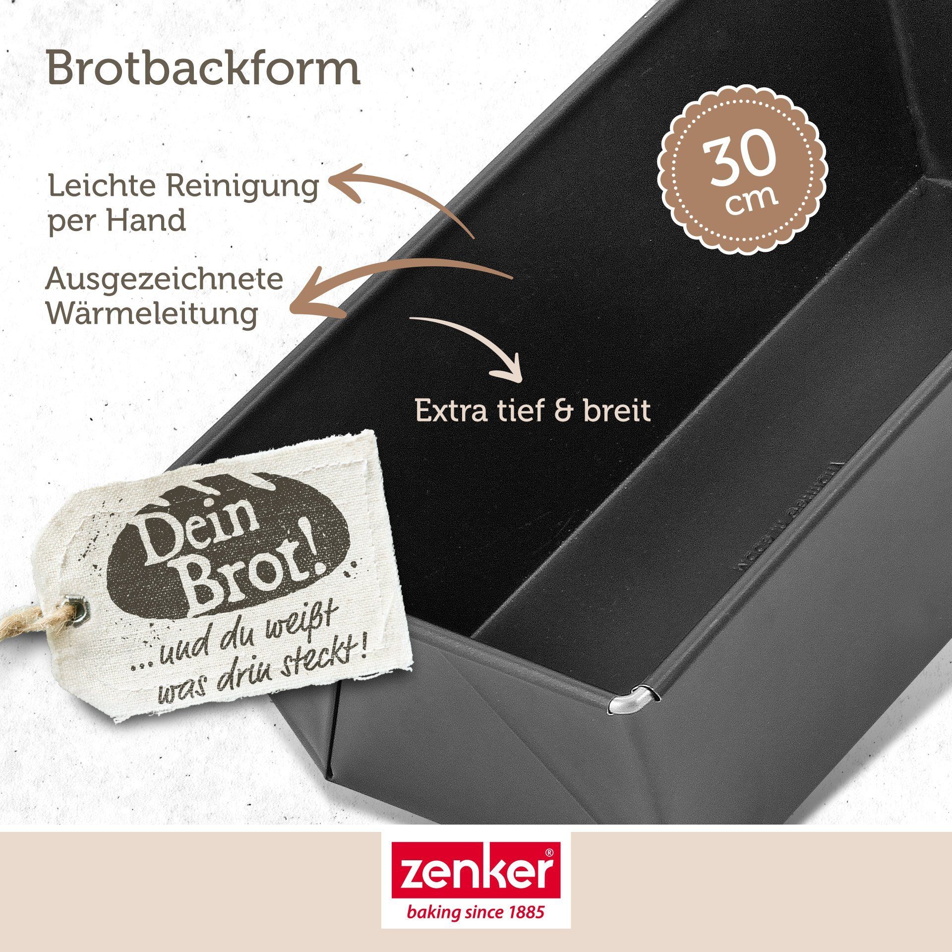 Black Zenker Metallic Brotbackform