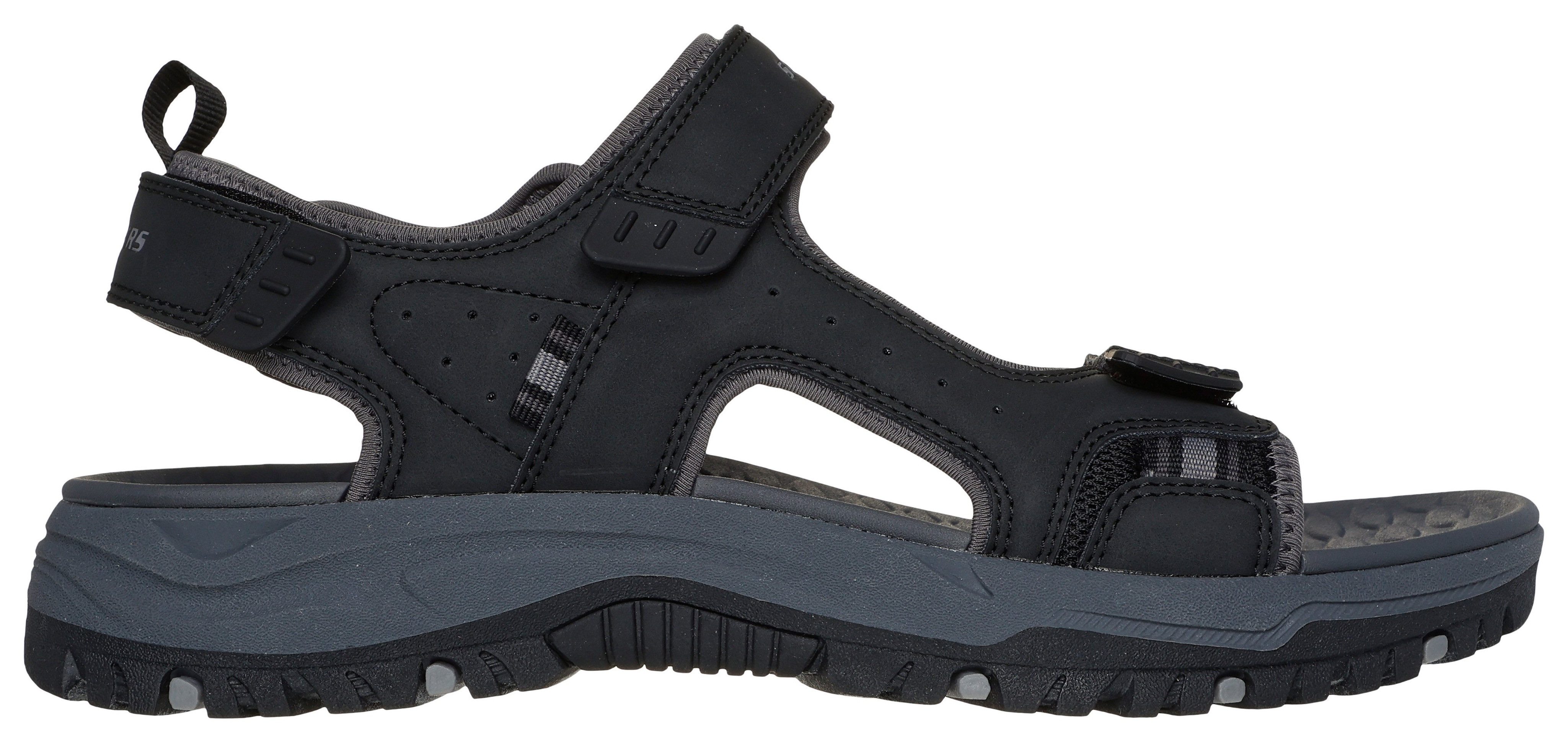 Skechers PREWITT-RIGDON Sandale, Trekking Sandale, Outdoorsandale mit Luxe Foam Ausstattung