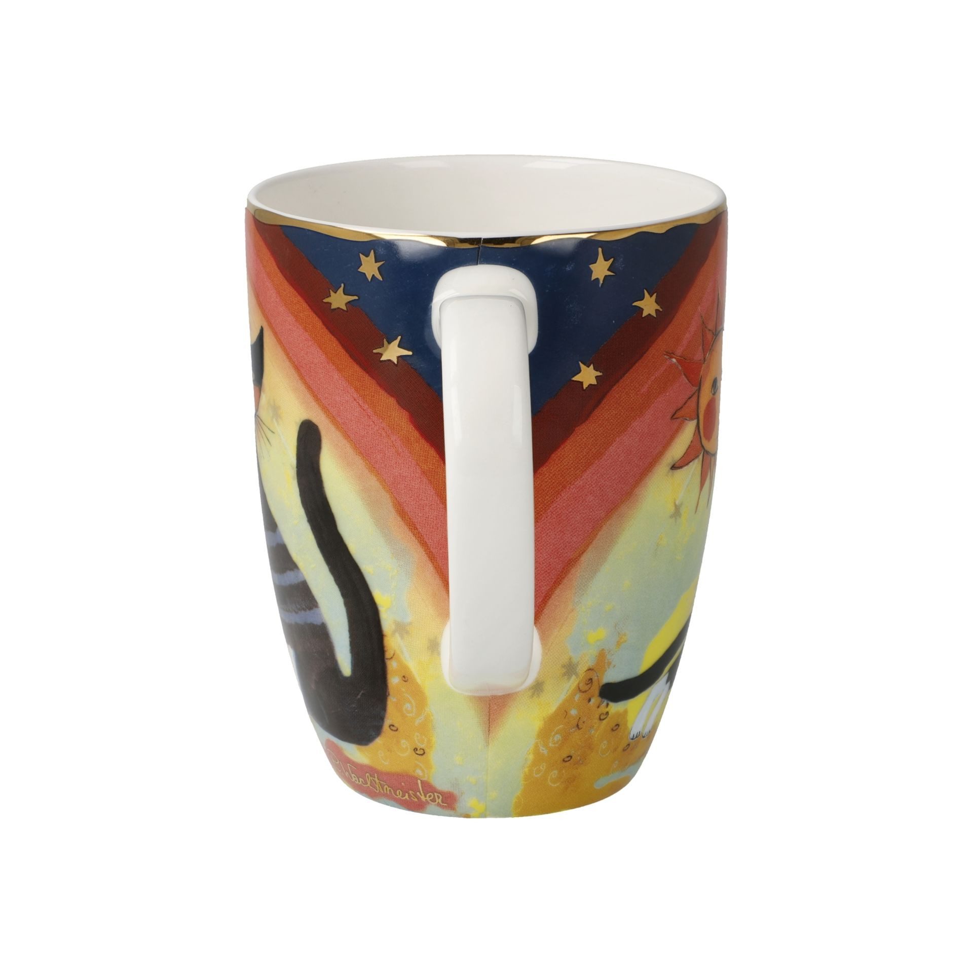 Goebel Tasse Herbstkatzen 9x11x12.5 cm, Porzellan, Spülmaschinengeeignet; Mikrowellengeeignet