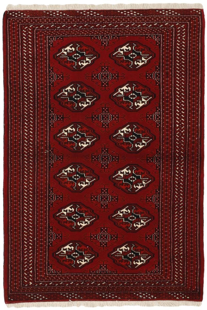 Orientteppich Turkaman 101x152 Handgeknüpfter Orientteppich / Perserteppich, Nain Trading, rechteckig, Höhe: 6 mm