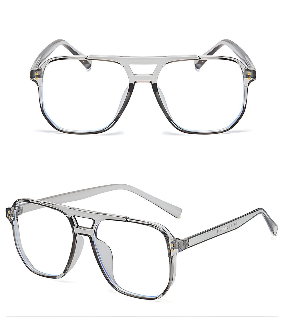 PACIEA Lesebrille Doppelbalkenrahmen Blaulichtfilter Oversized Damen Herren