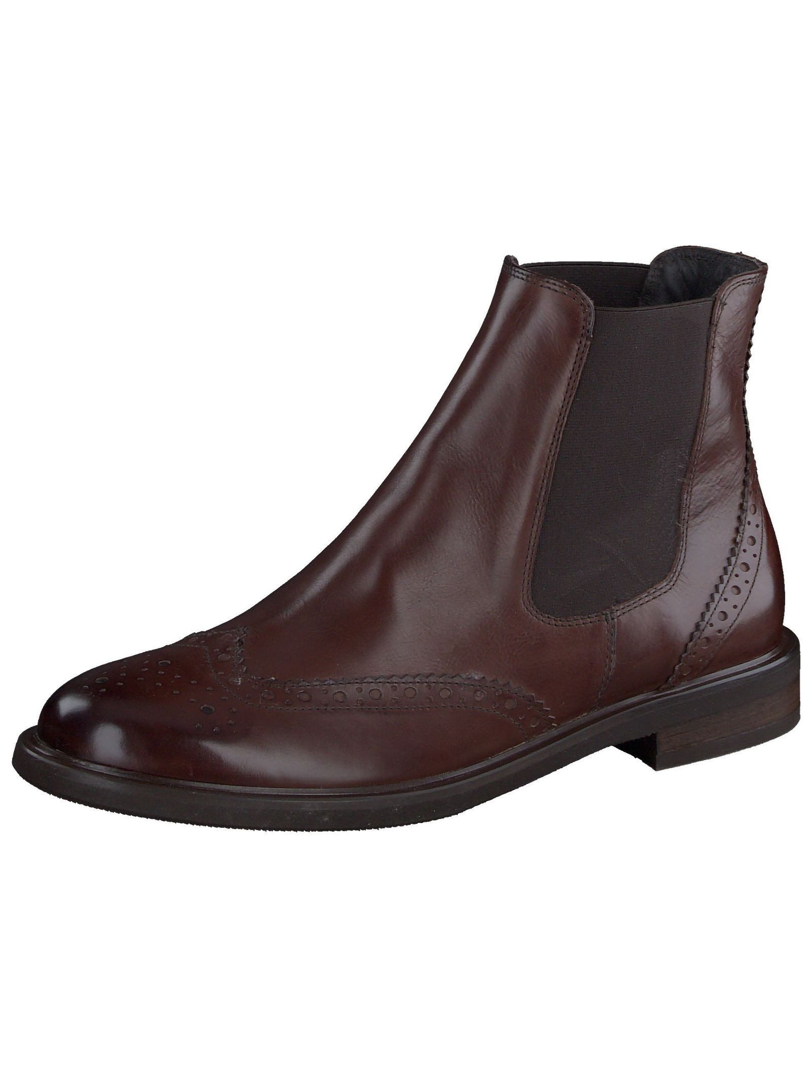 Stiefelette Leder/Textil Stiefelette