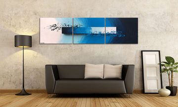 WandbilderXXL XXL-Wandbild Deep Sea Signs 225 x 60 cm, Abstraktes Gemälde, handgemaltes Unikat