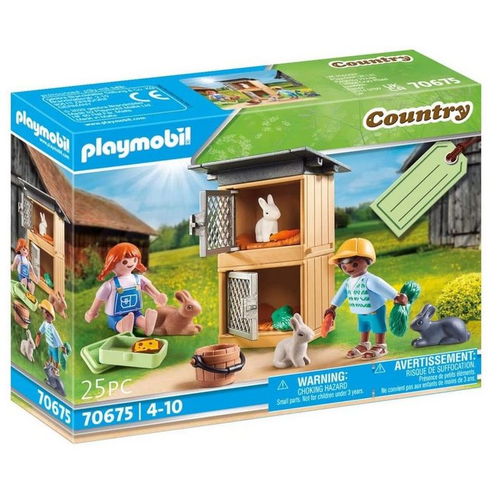 Playmobil® Spielwelt PLAYMOBIL® 70675 - Country - Geschenkset "Kaninchenfütterung&quot