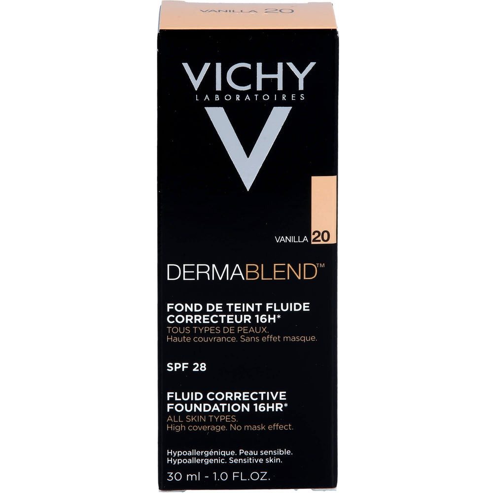 L'Oreal Deutschland GmbH Make-up Vichy Dermablend Teint-korriegierendes Make-up vanilla, 1-tlg., abdeckend, Hohe Deckkraft ohne Maskeneffekt oder Glanz