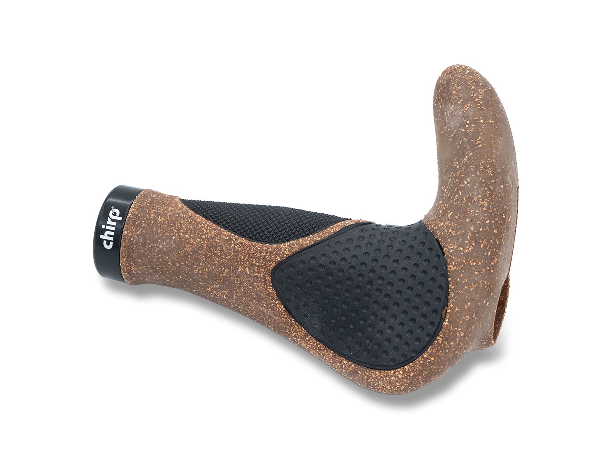 Chirp Fahrradlenkergriff Ergo Multi Touring Kork Griffe mit Bar Ends – Bild 2 von 2