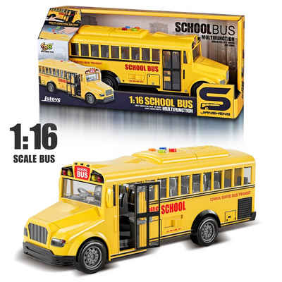 Esun Spielzeug-Auto Spielzeugauto ab 234jahre, 1:16 cars spielzeug mit Sound und Licht, (Set, Komplettset), bus spielzeug für Kinder, Geschenk junge 2 3 4 5 jahre