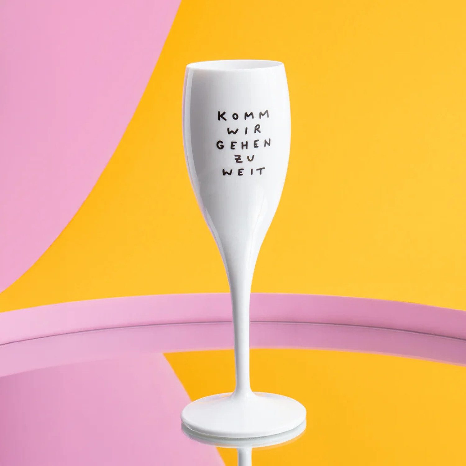 KOZIOL Sektglas Cheers No.1 komm wir gehen zu weit 100 ml, Superglas