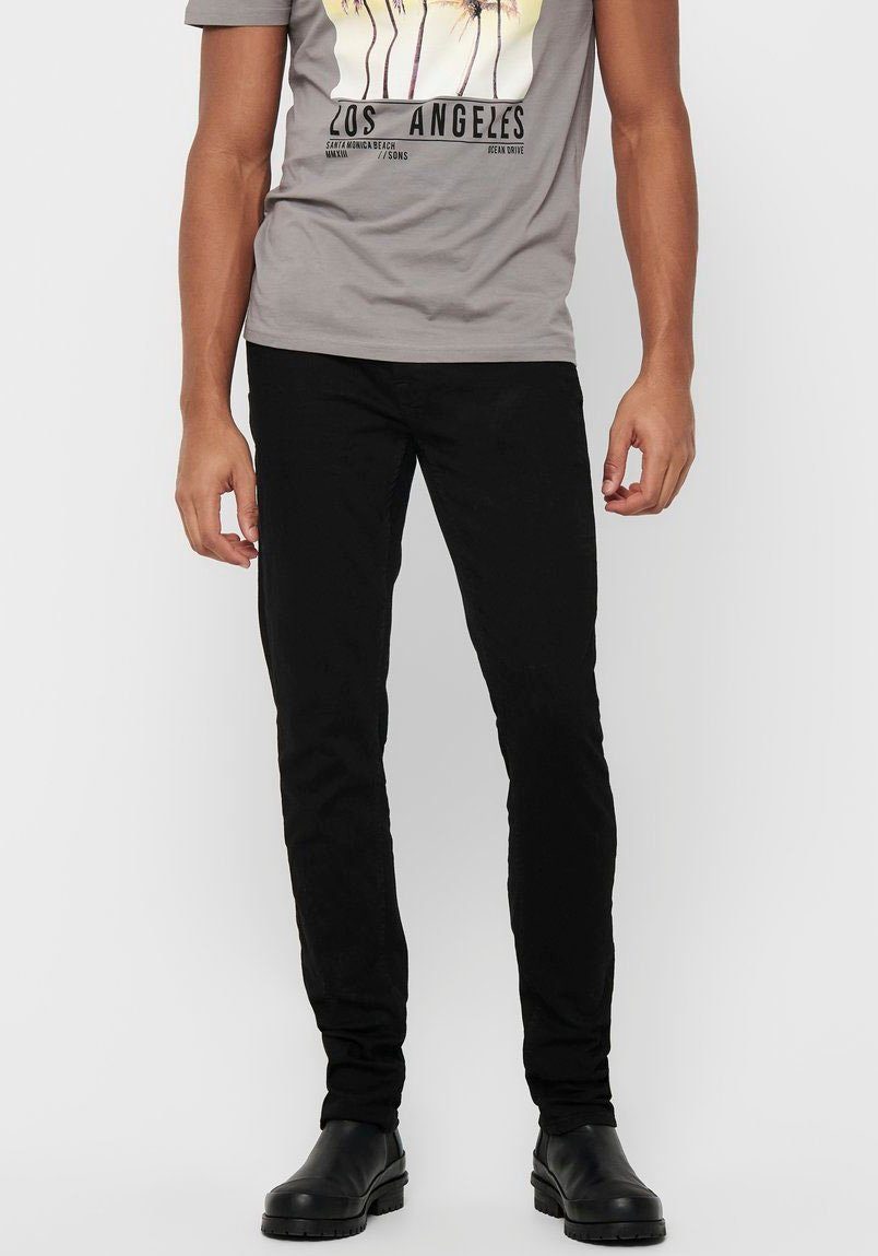 ONLY & SONS Slim-fit-Jeans ONSLOOM SLIM LBD 8263 AZG DNM NOOS black | 