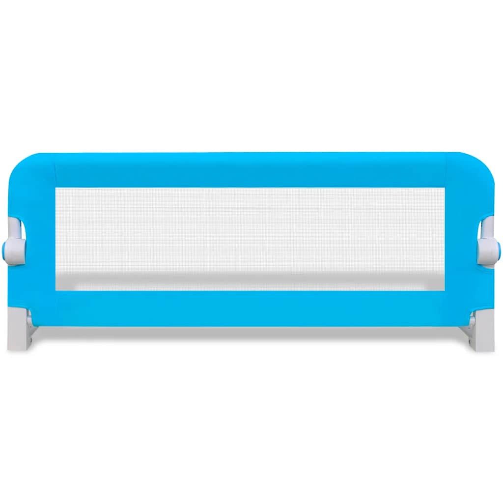 vidaXL Bett Kleinkind Sicherheit Bettgitter 102x42 cm Blau (1-tlg)