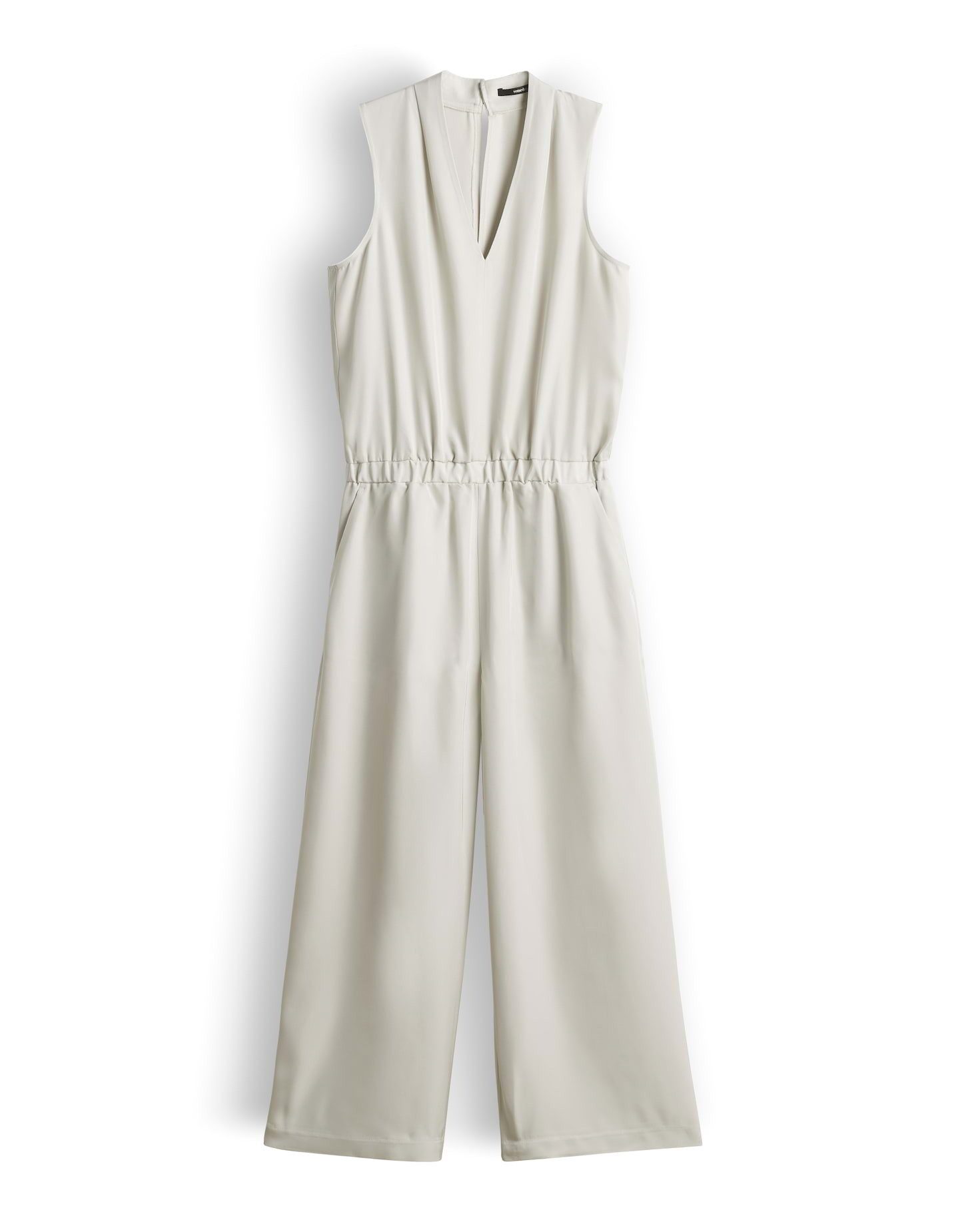 someday Jumpsuit Curea Jumpsuit aus Acetat mit fließendem Fall Lockere Passform, tailliert mit Gummibund und V-Ausschnitt