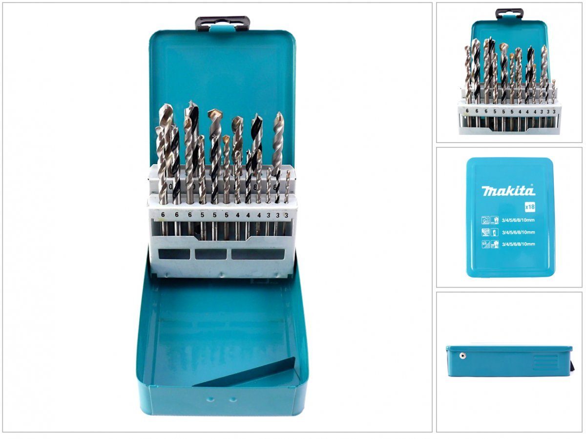 Makita Bohrer- und Bit-Set Bohrer - Set 18-teilig D-46202 günstig online kaufen