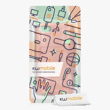 kwmobile Handyhülle Hülle für Apple iPhone SE / 8 / 7, Handyhülle mit Fach für Karten - Handy Cover Case