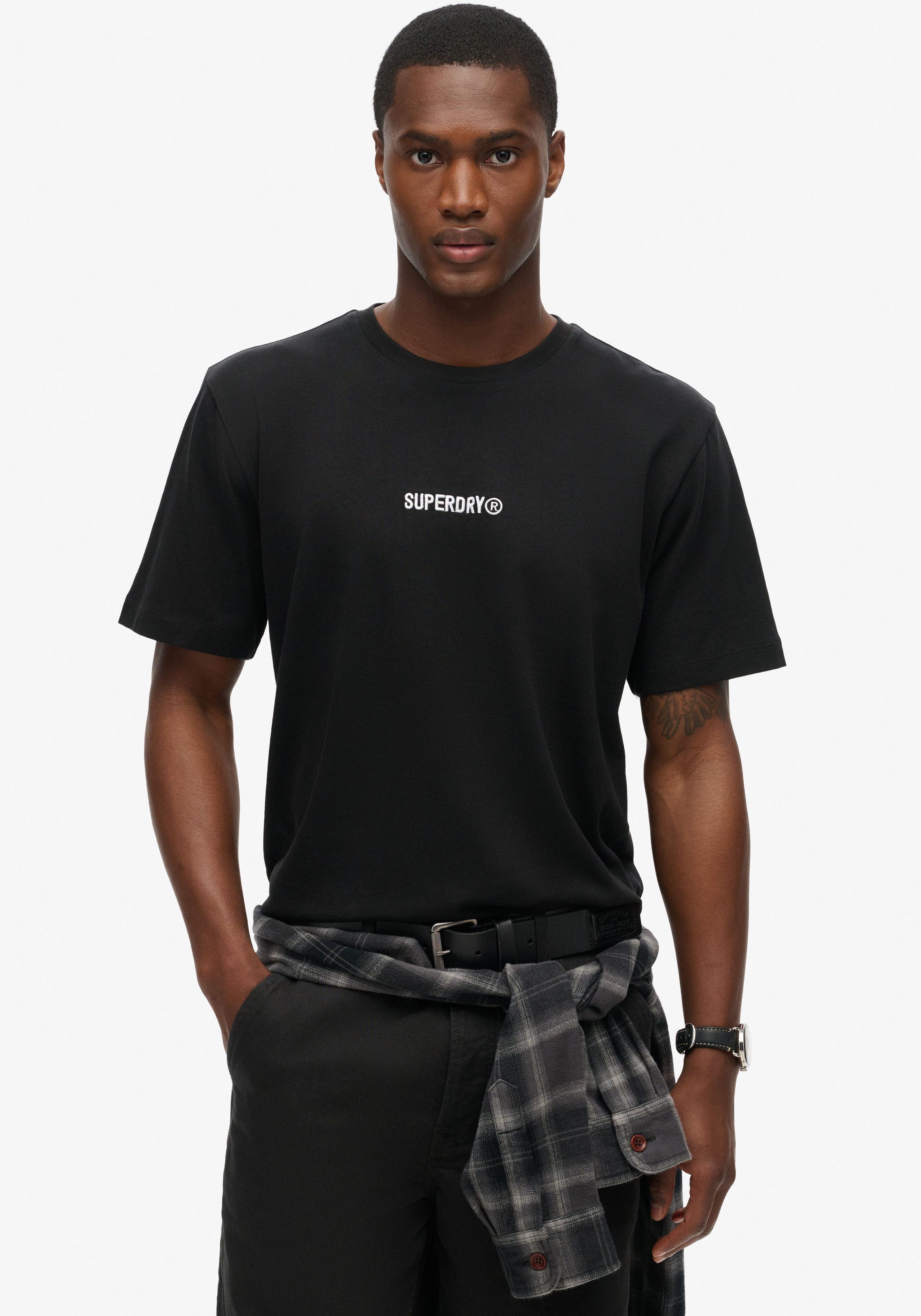 Superdry Rundhalsshirt MICRO LOGO GRAPHIC LOOSE günstig online kaufen