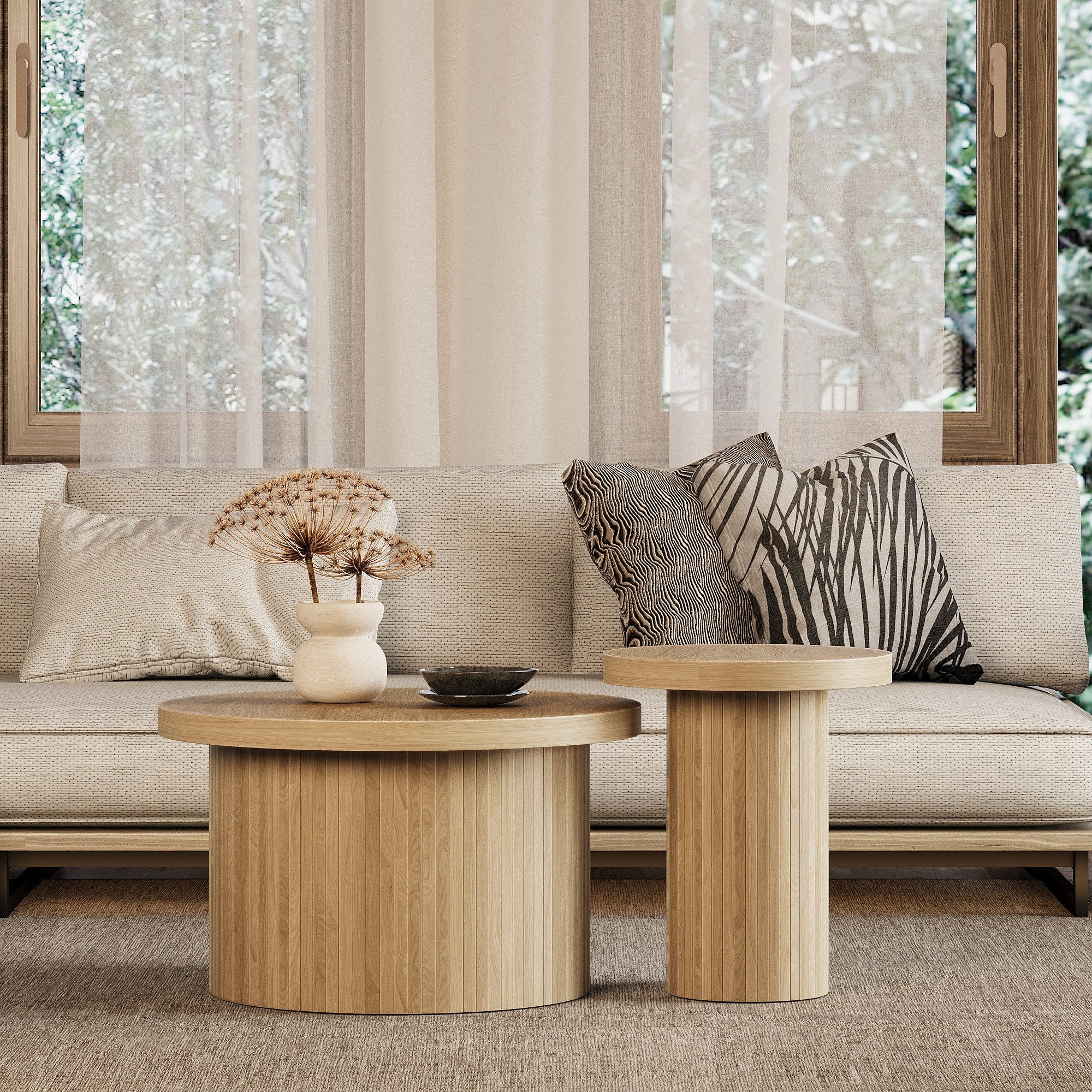 REDOM Couchtisch Elegantes Couchtischset aus MDF günstig online kaufen