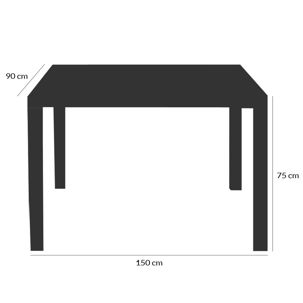 Casaria Sitzgruppe, (7-tlg), Polyrattan 6 WPC dicke Stühle stapelbare cm Gartentisch Auflagen 7