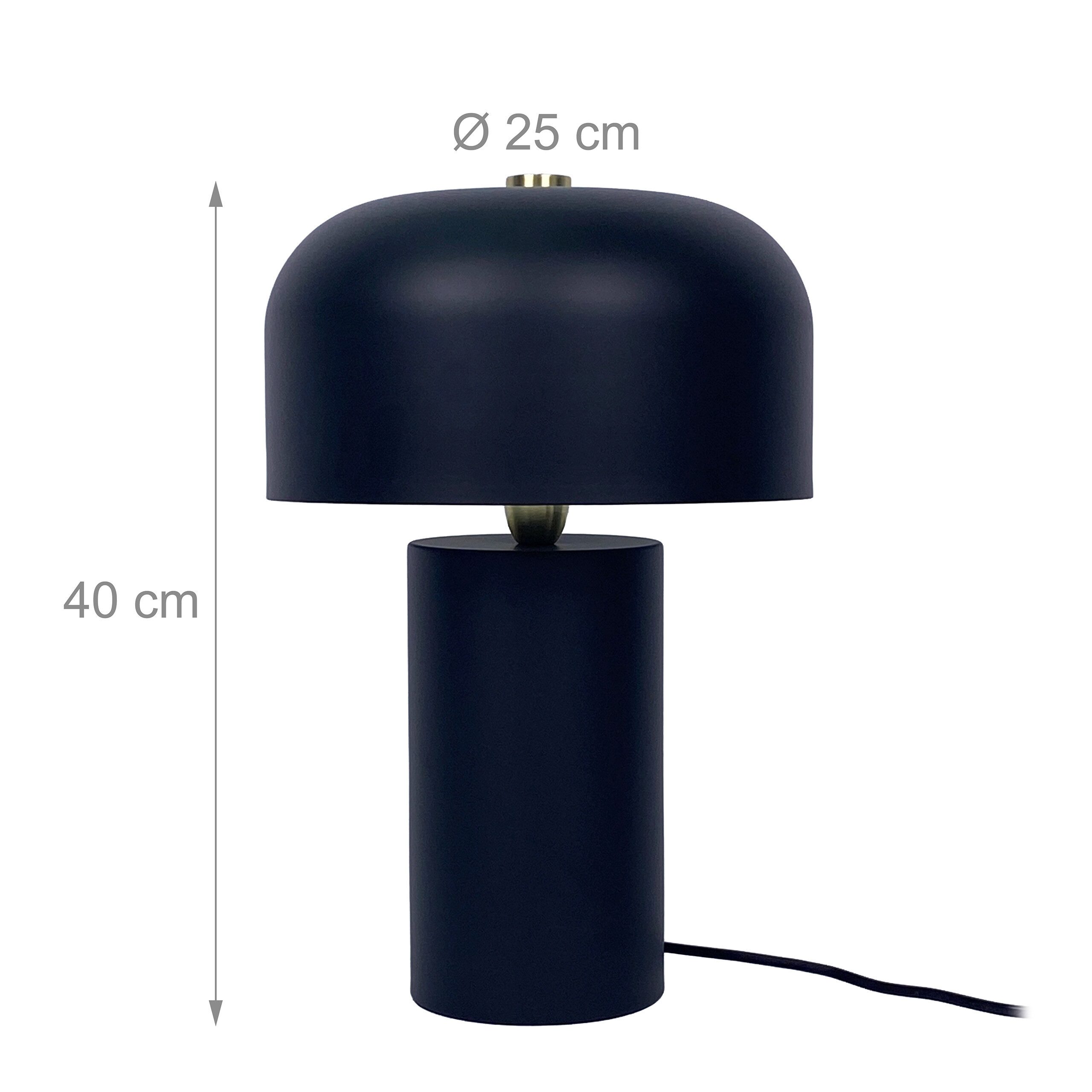relaxdays Schreibtischlampe Tischlampe Pilz, Ein-/Ausschalter am Kabel, Ohne Leuchtmittel, Warmweiß, A – Bild 4 von 5