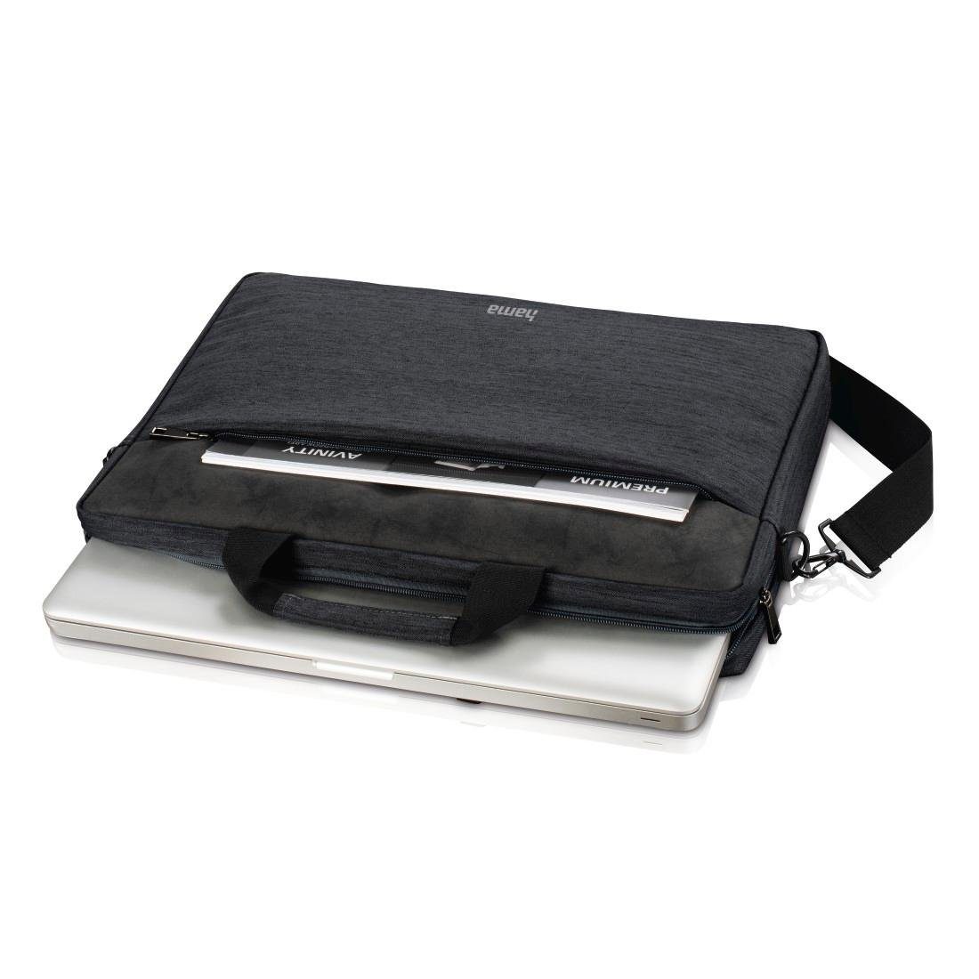(13,3), Dunkelgrau Hama Tasche "Tayrona", 34 bis Notebook Laptoptasche cm Laptop-Tasche
