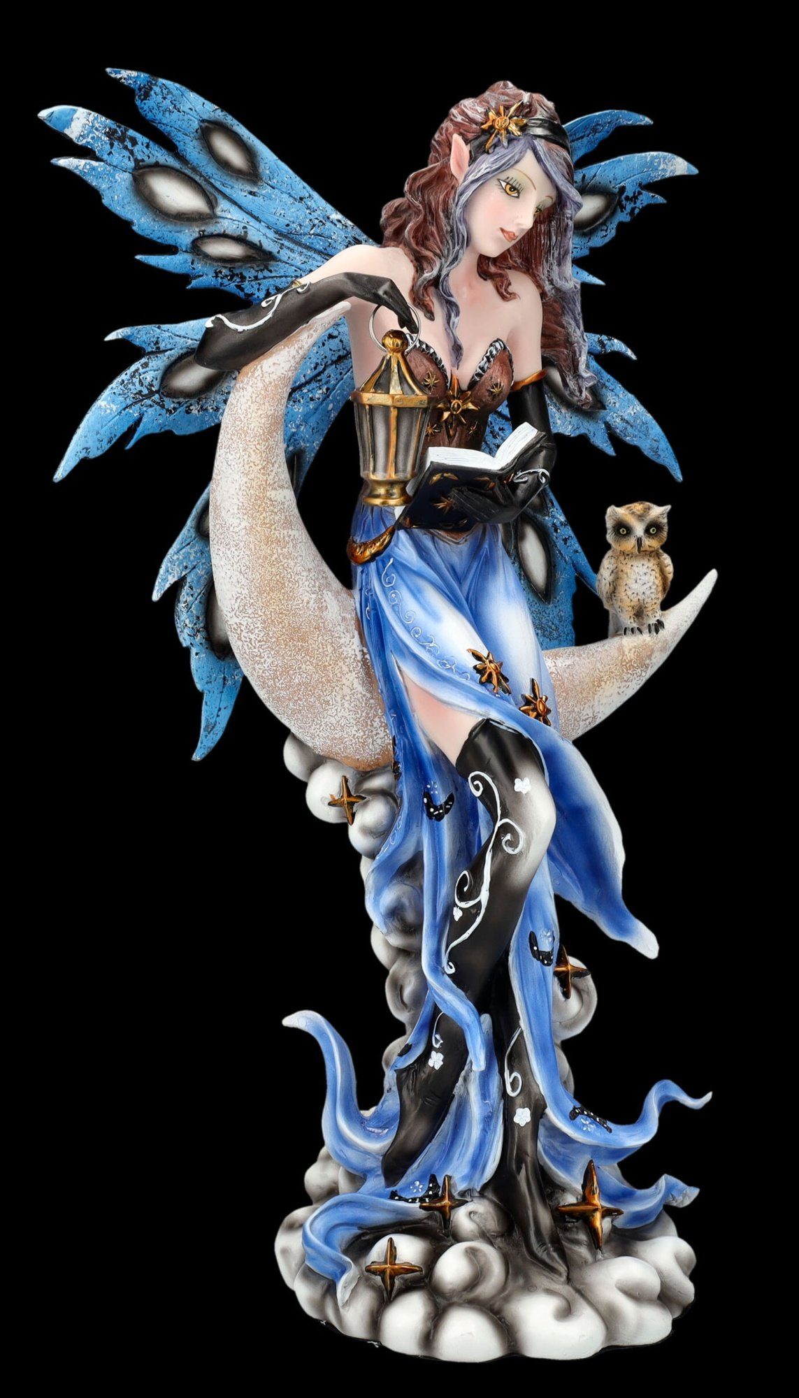 Figuren Shop GmbH Fantasy-Figur Elfen Figur mit Mond - Moon Fairy - Fantasy günstig online kaufen