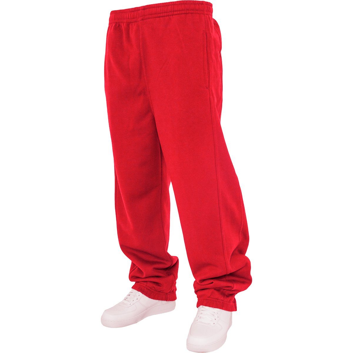 URBAN CLASSICS Jogginghose Übergrößen Urban Classics Jogginghose rot Urban Fit