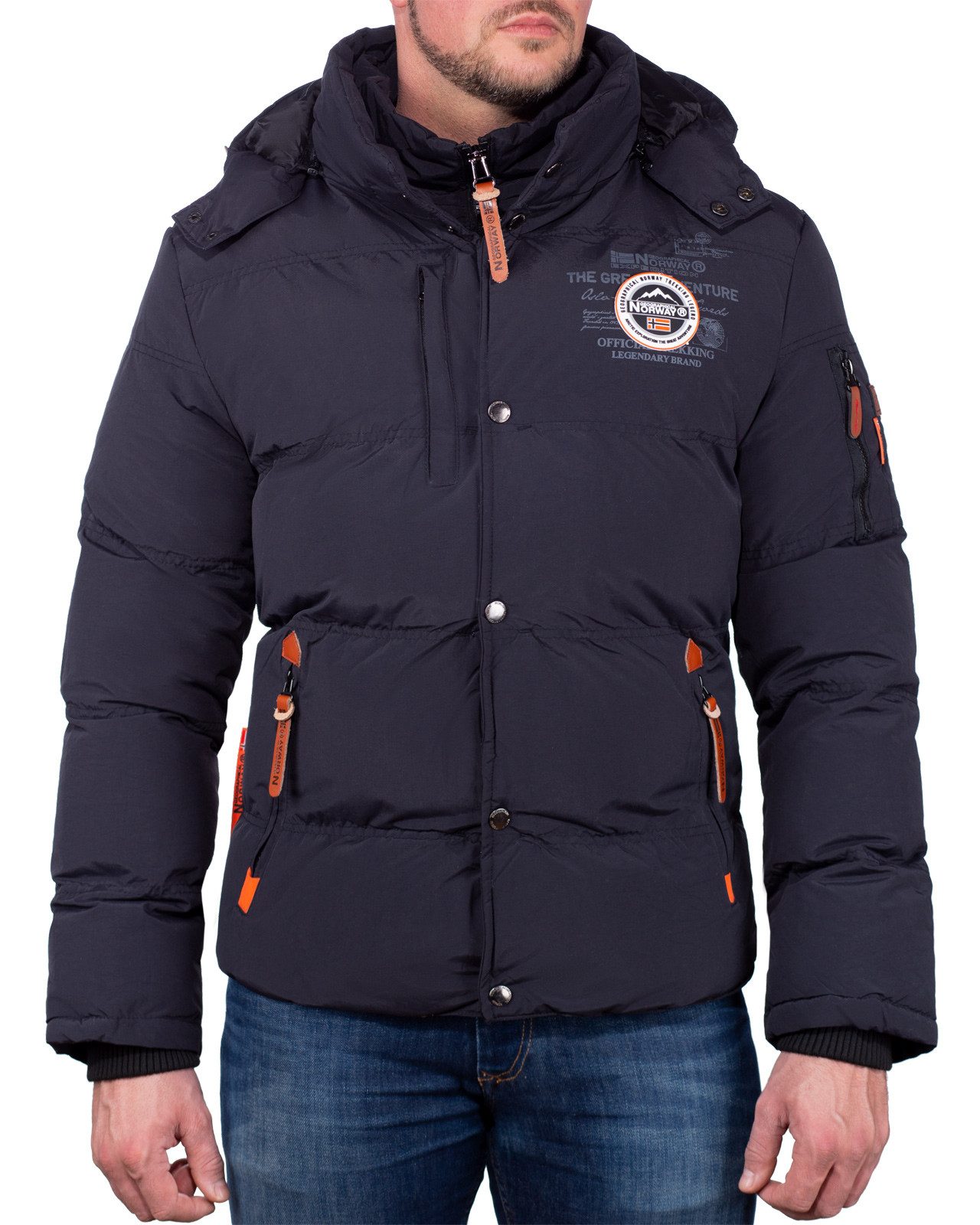 Geographical Norway Winterjacke Herren Outdoor Jacke baverveine Wind-, wasser- und kälteabweisend mit schnell trocknendem Material