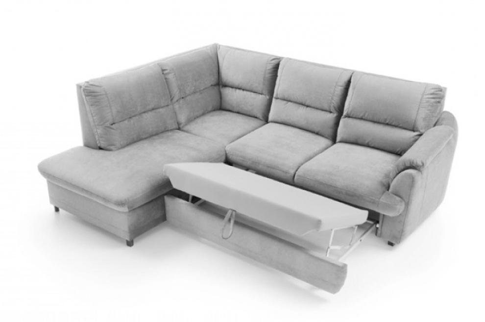 JVmoebel Ecksofa Luxus Sofa Polstersofa Europe Grau Blau Made Form Ecksofa Sitz, Couch L in Teile, Eckgarnitur 2