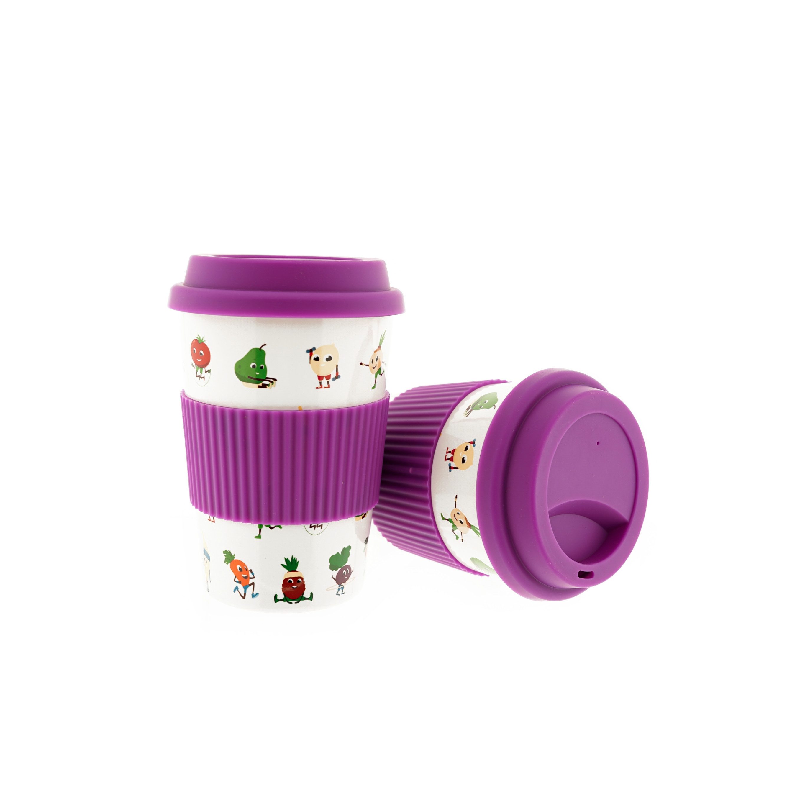 MATO Coffee-to-go-Becher Kaffeebecher To Go, Porzellan Coffee to go Becher mit Deckel 350ml ZH4, 1-tlg.