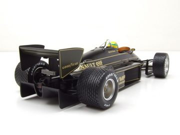 Minichamps Modellauto Lotus Renault 97T Formel 1 Portugal GP 1985 mit Regenreifen Ayrton, Maßstab 1:18