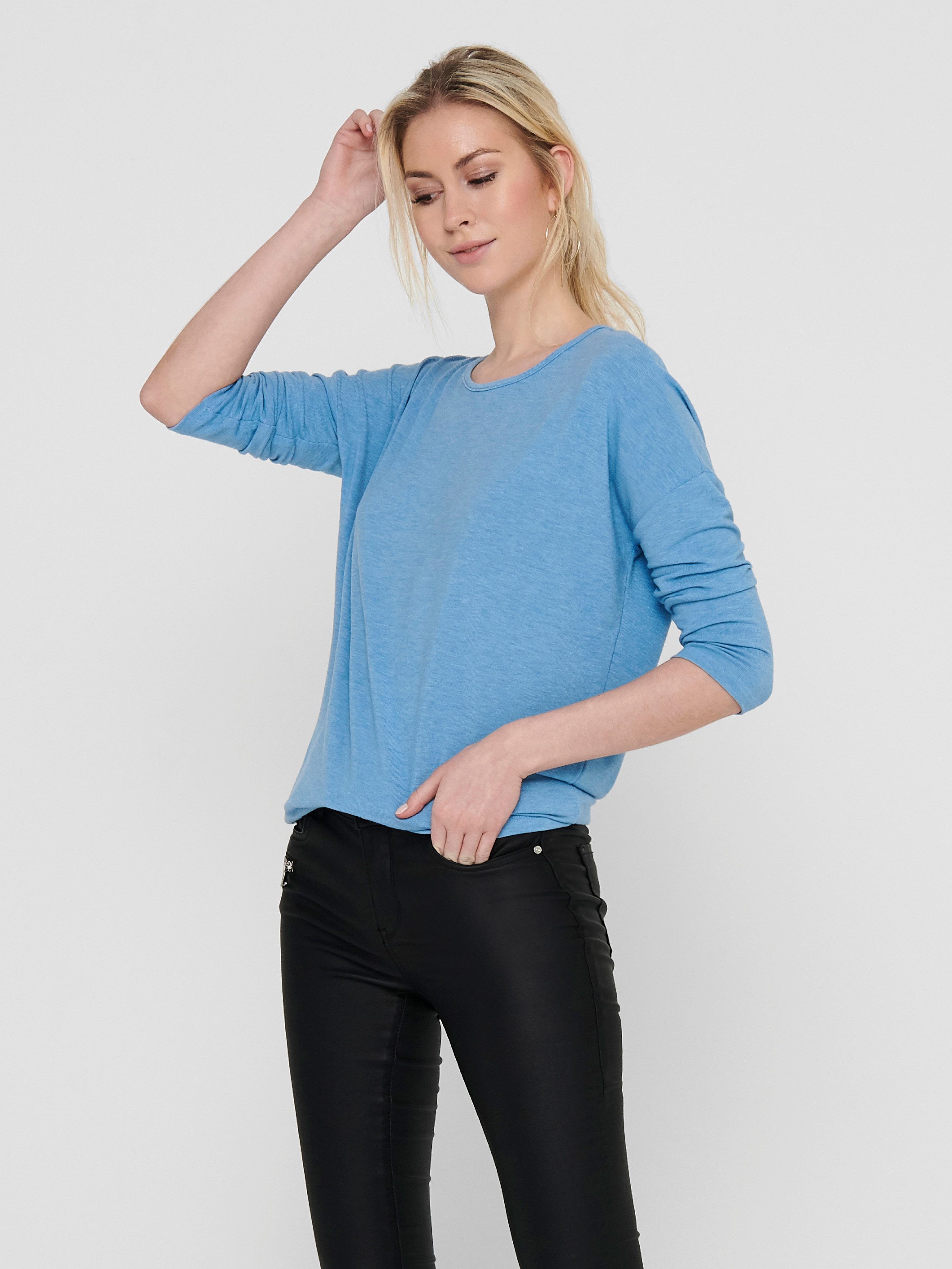 ONLY 3/4-Arm-Shirt ONLGLAMOUR 3/4 TOP JRS NOOS in lässiger Oversize-Form günstig online kaufen
