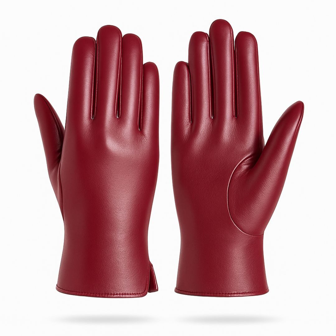 ZUKUNFTSENKEL Lederhandschuhe Damen Lederhandschuhe warm gefüttert (erhältl günstig online kaufen