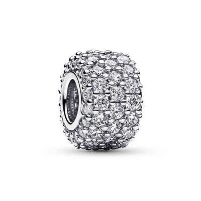 Pandora Bead Dreireihiger Pavé-Charm aus Sterlingsilber mit Zirkonia von PANDORA