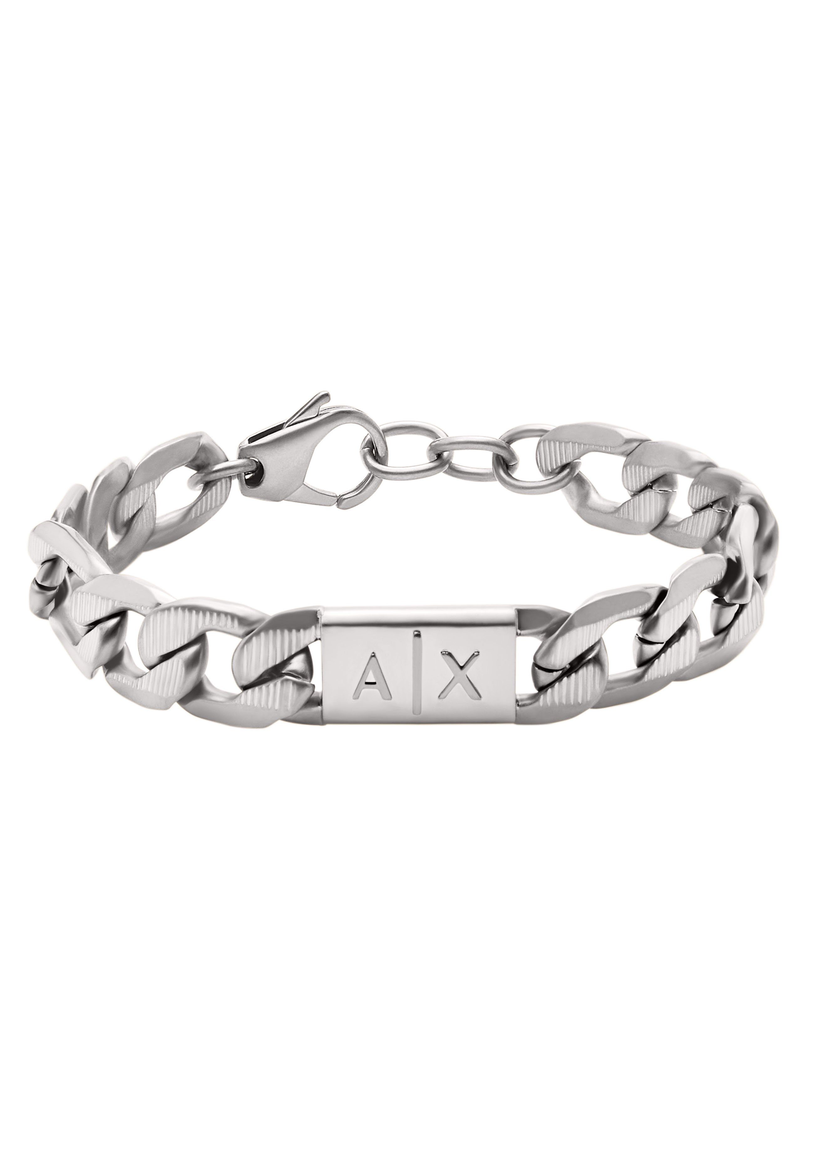 ARMANI EXCHANGE Edelstahlarmband CLASSIC, AXG0077040, AXG0078710,  AXG0079001, Klassisches Herrenarmband als täglicher Begleiter am Handgelenk