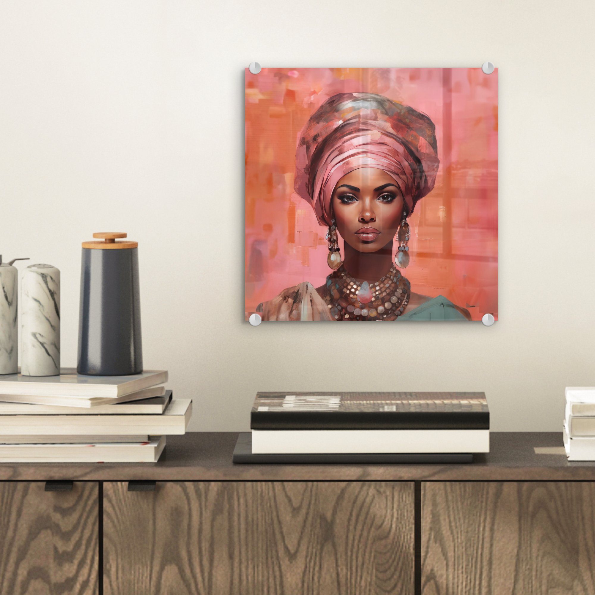 MuchoWow Acrylglasbild Kunst - Frau - günstig online kaufen