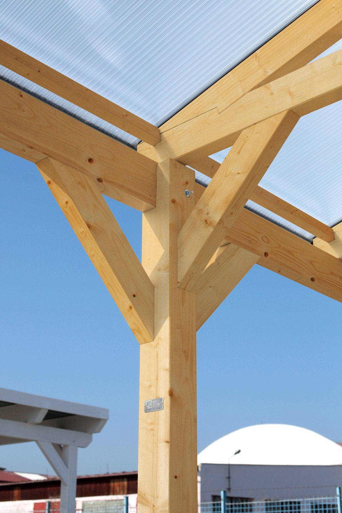 Skanholz Doppelcarport Westerwald, BxT: 570x541 cm, 220 cm Einfahrtshöhe