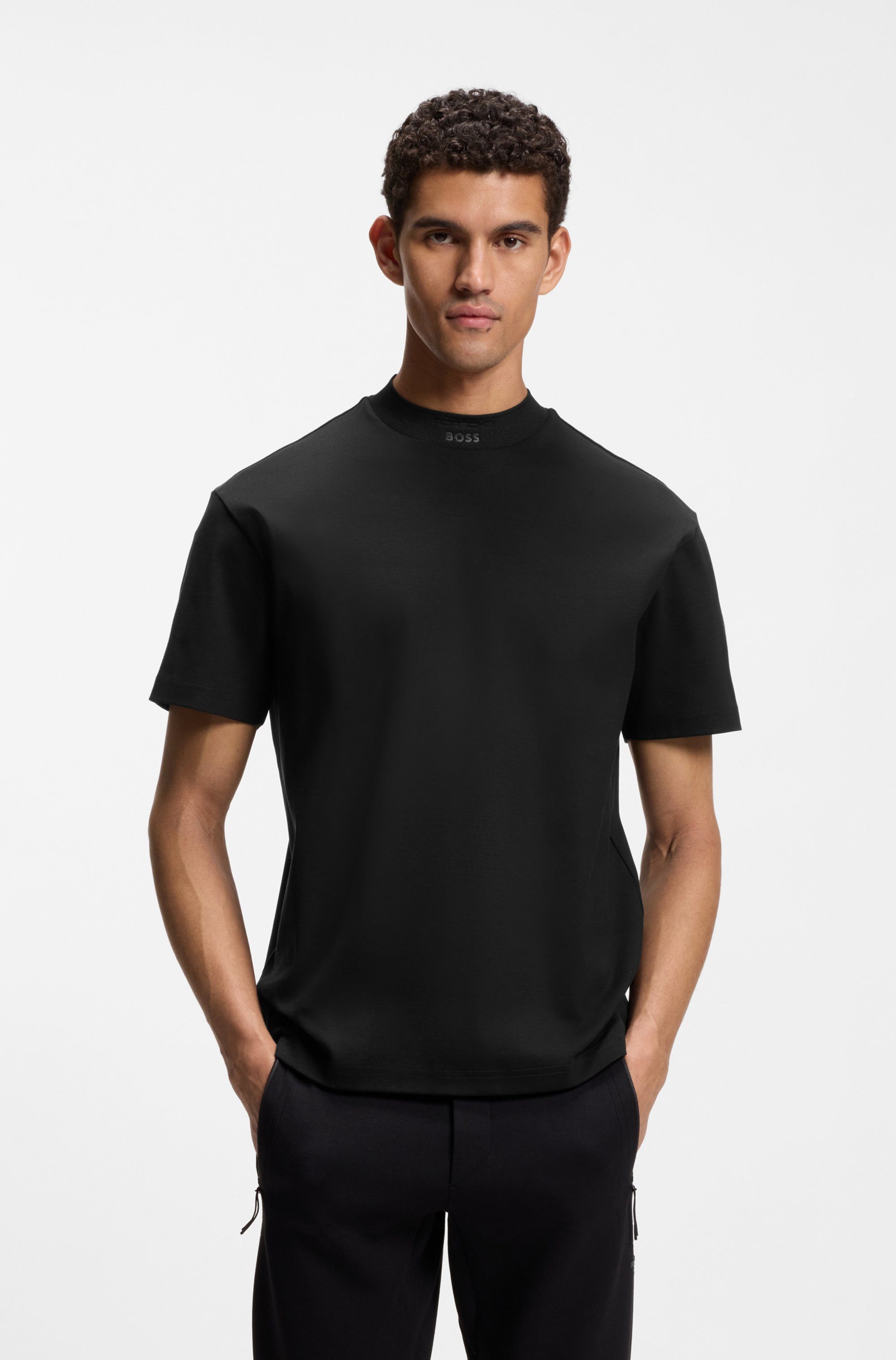 BOSS GREEN Stehkragenshirt Porsche Spirit 70 Capsule Collection Premium Herrenmode Limited