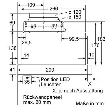 SIEMENS Flachschirmhaube LI63LA526