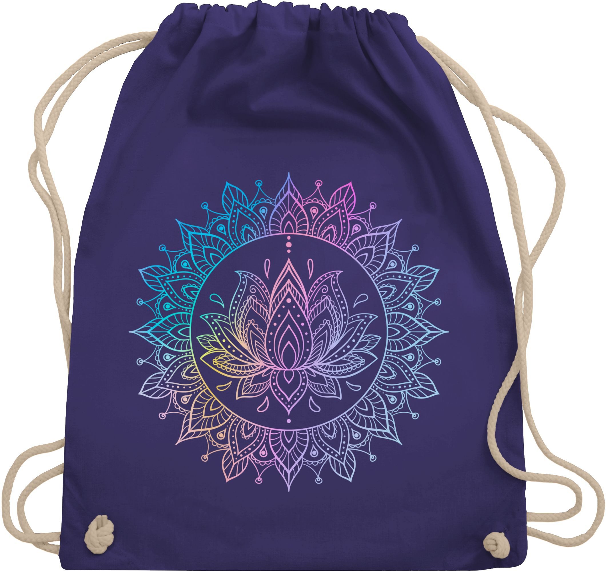 Shirtracer Turnbeutel Lotusblume Spirituelle Meditation Mandala günstig online kaufen