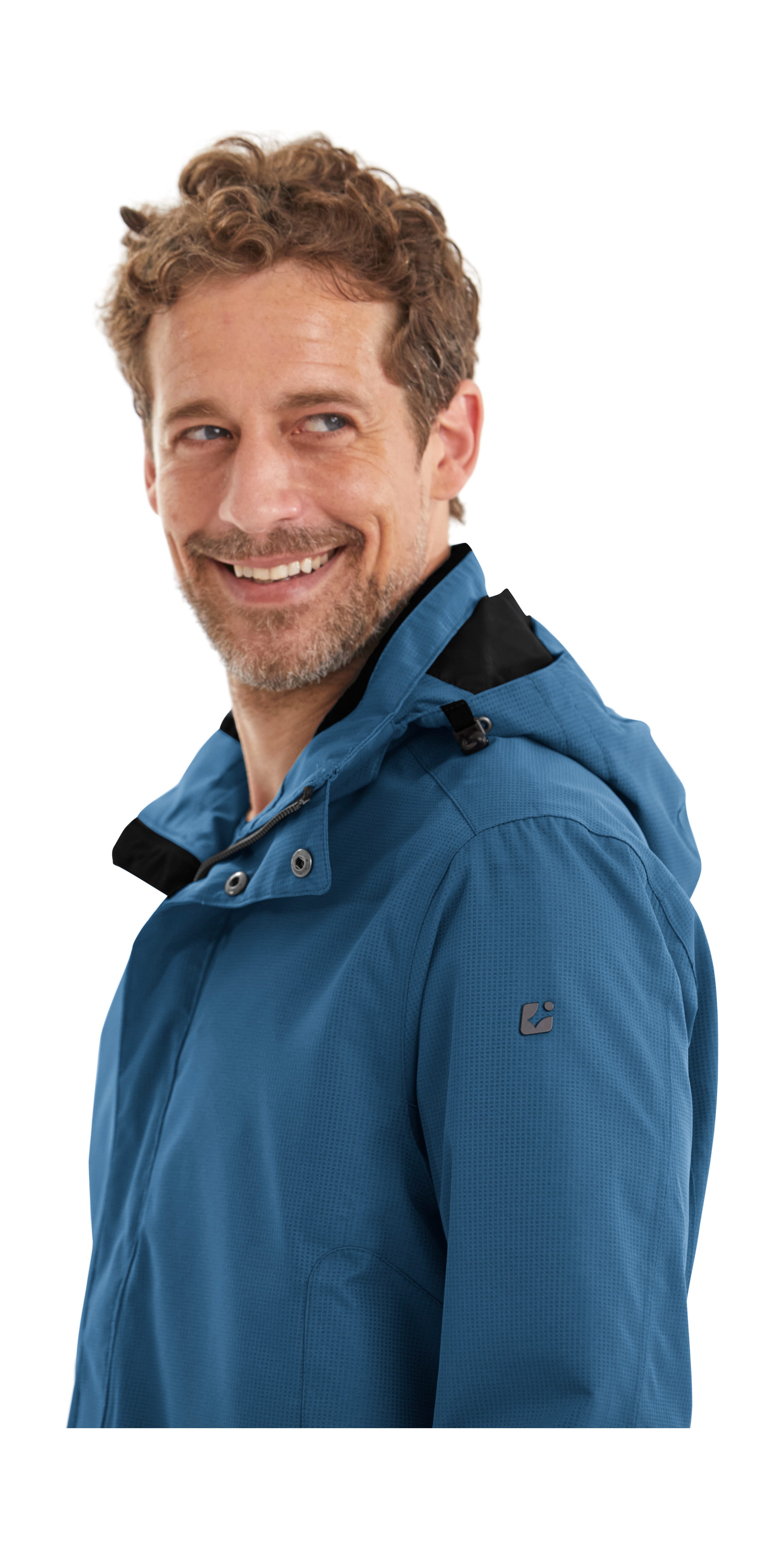 Killtec Outdoorjacke KOS 1 MN JCKT Wind- und wasserdichte Herrenjacke, atmungsaktiv, abnehmbare Kapuze