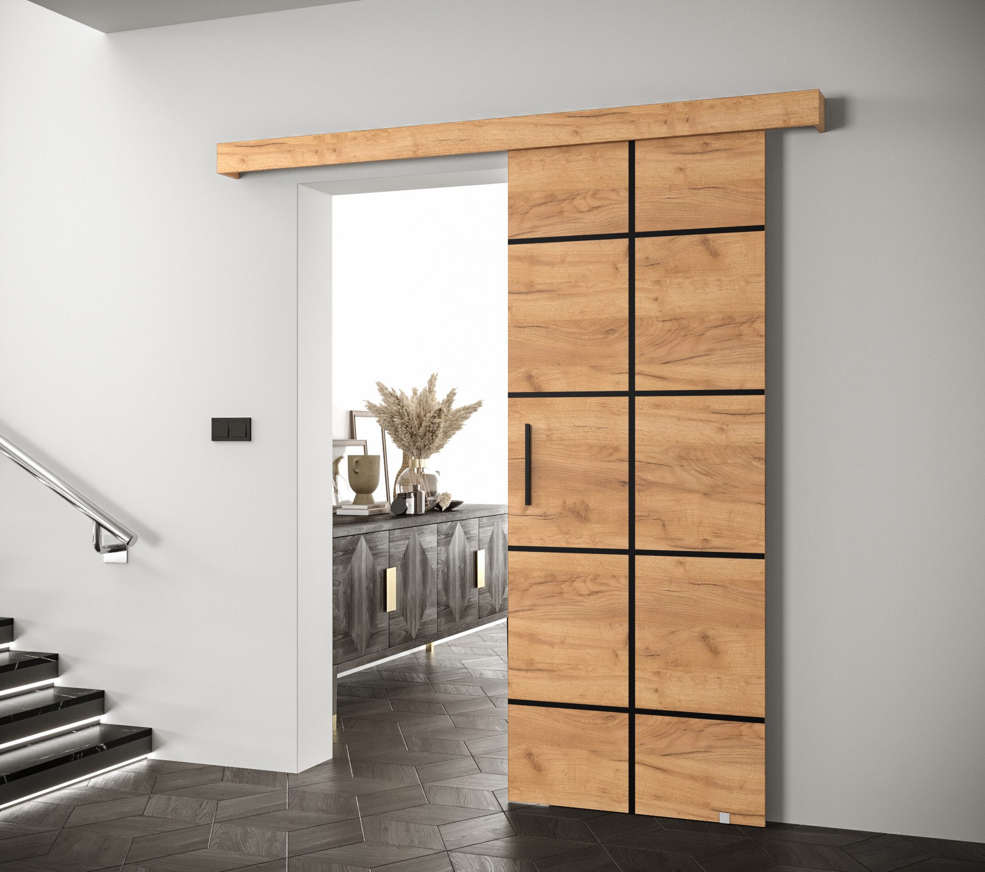 MOEBLO Schiebetür AGRA III (mit/ohne Soft-Close-System, günstig online kaufen