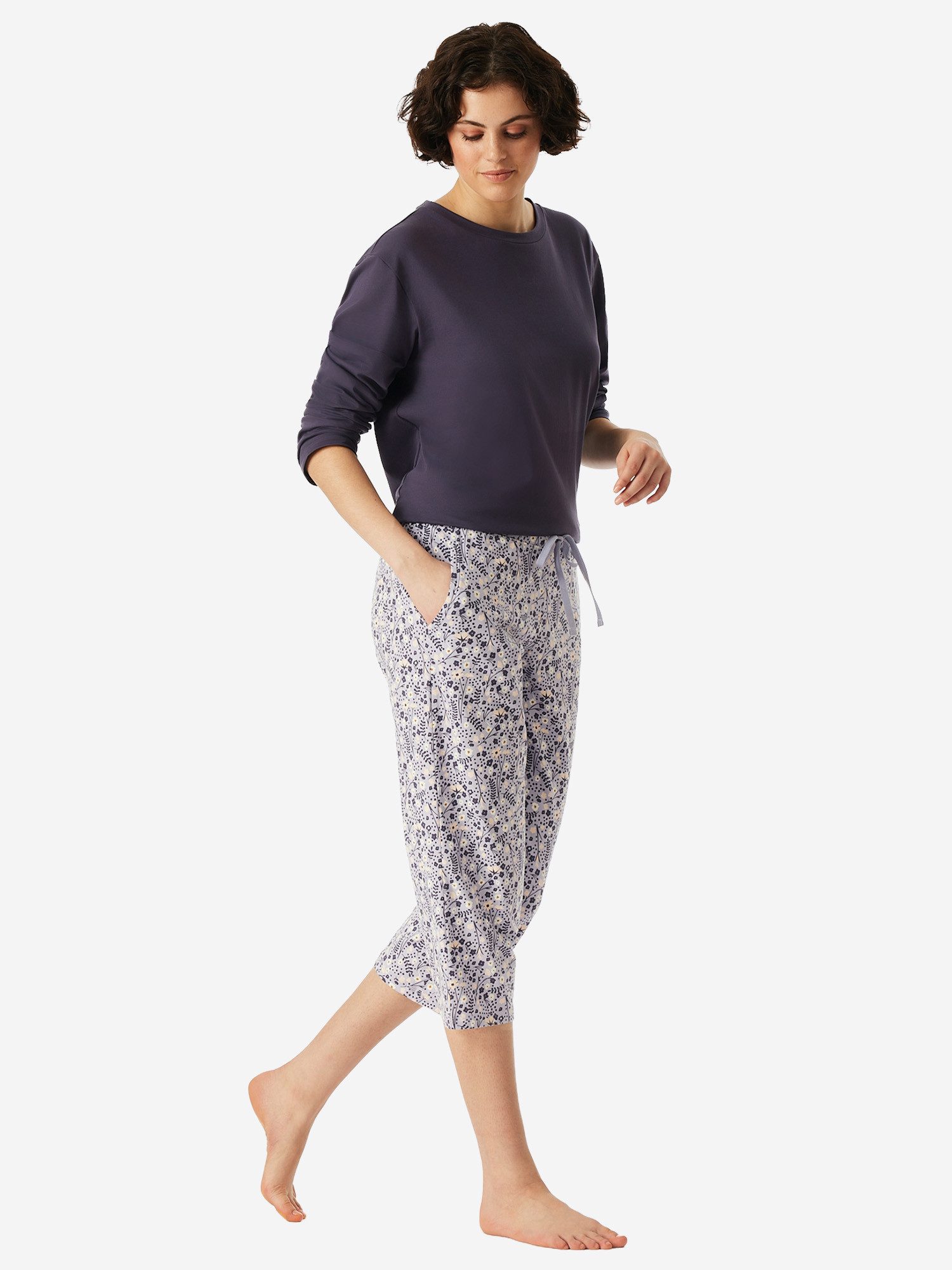 Schiesser Pyjamahose Mix & Relax 3/4 schlaf-hose pyjama schlafmode günstig online kaufen