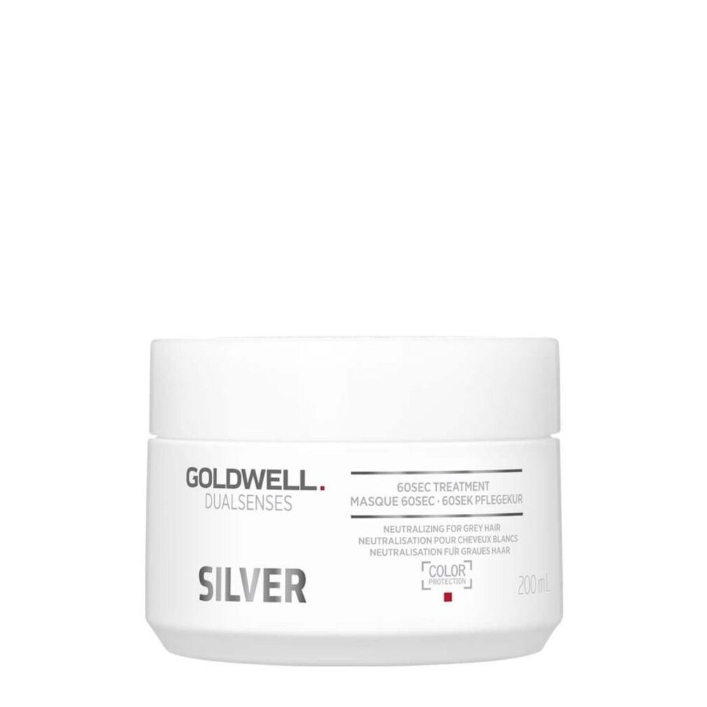 Goldwell Haarkur Mask for blonde and gray hair Silver (60sec Treatment) - Volume: