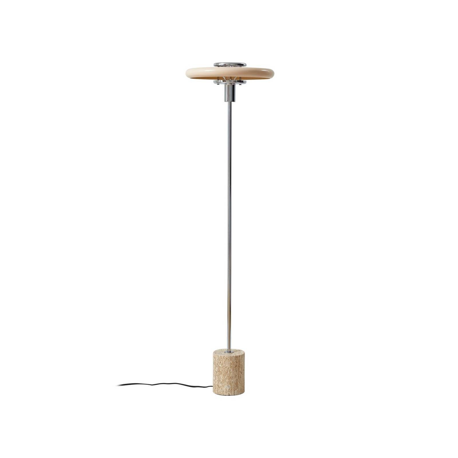 Lindby Stehlampe Branford, Metall, Creme IP20, 1 x 15 W LED günstig online kaufen