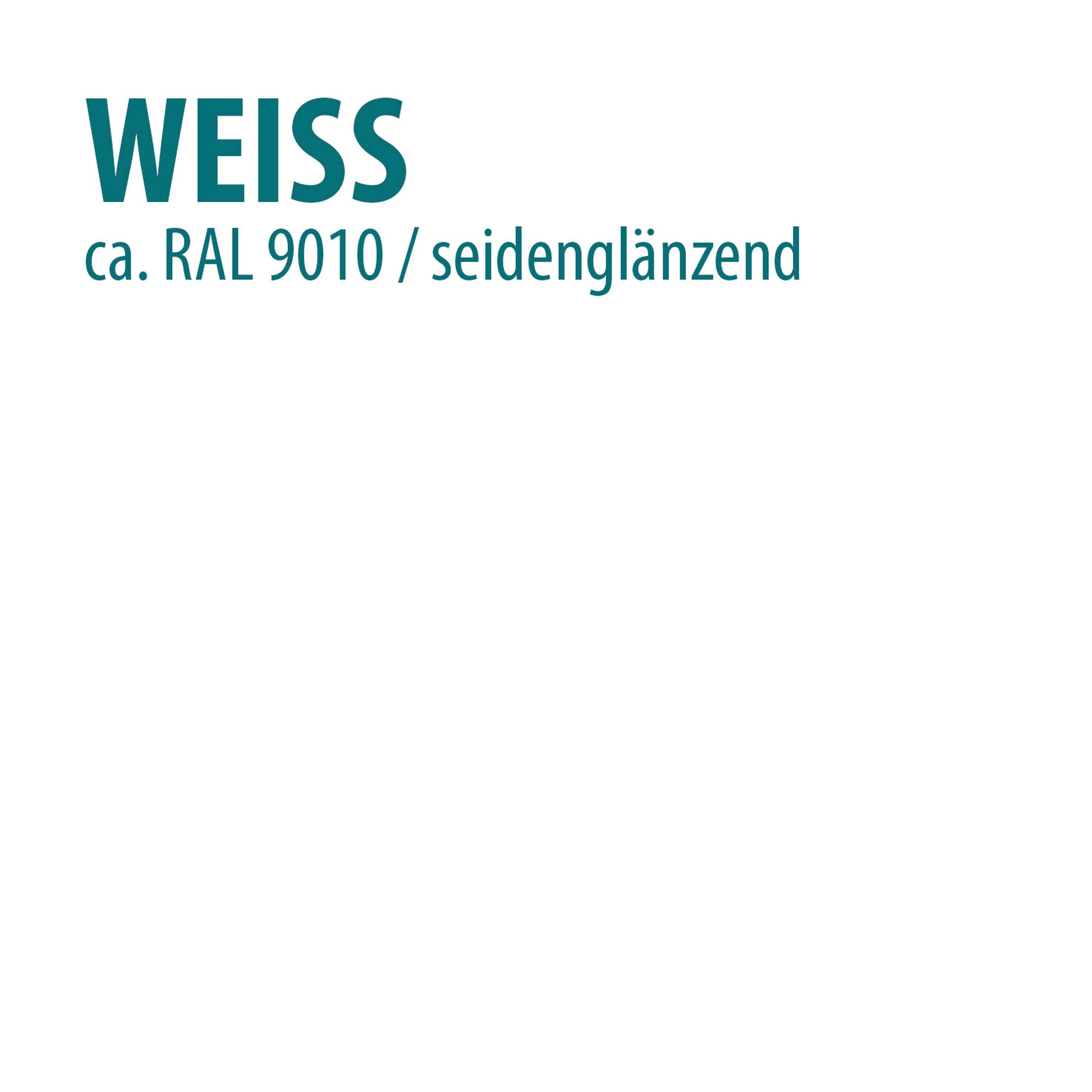 weiß 1L Weißlack, erhöhte Express seidenglänzend vergilbungsbeständig, Weißlack Witterungsbeständigkeit, Baufix