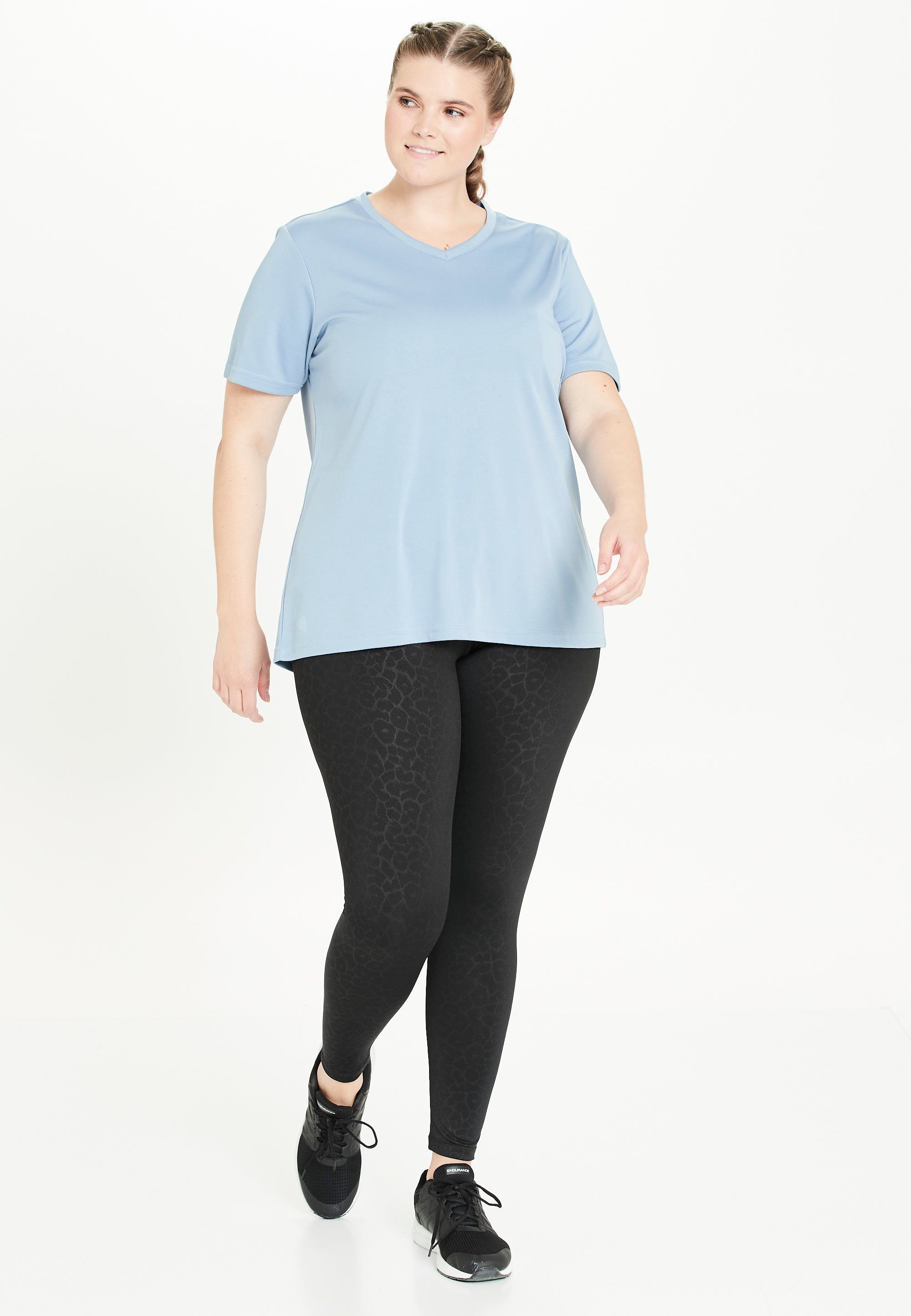 QUICK Funktionsshirt mit blau Endurance DRY-Technologie ANNABELLE by Q (1-tlg)