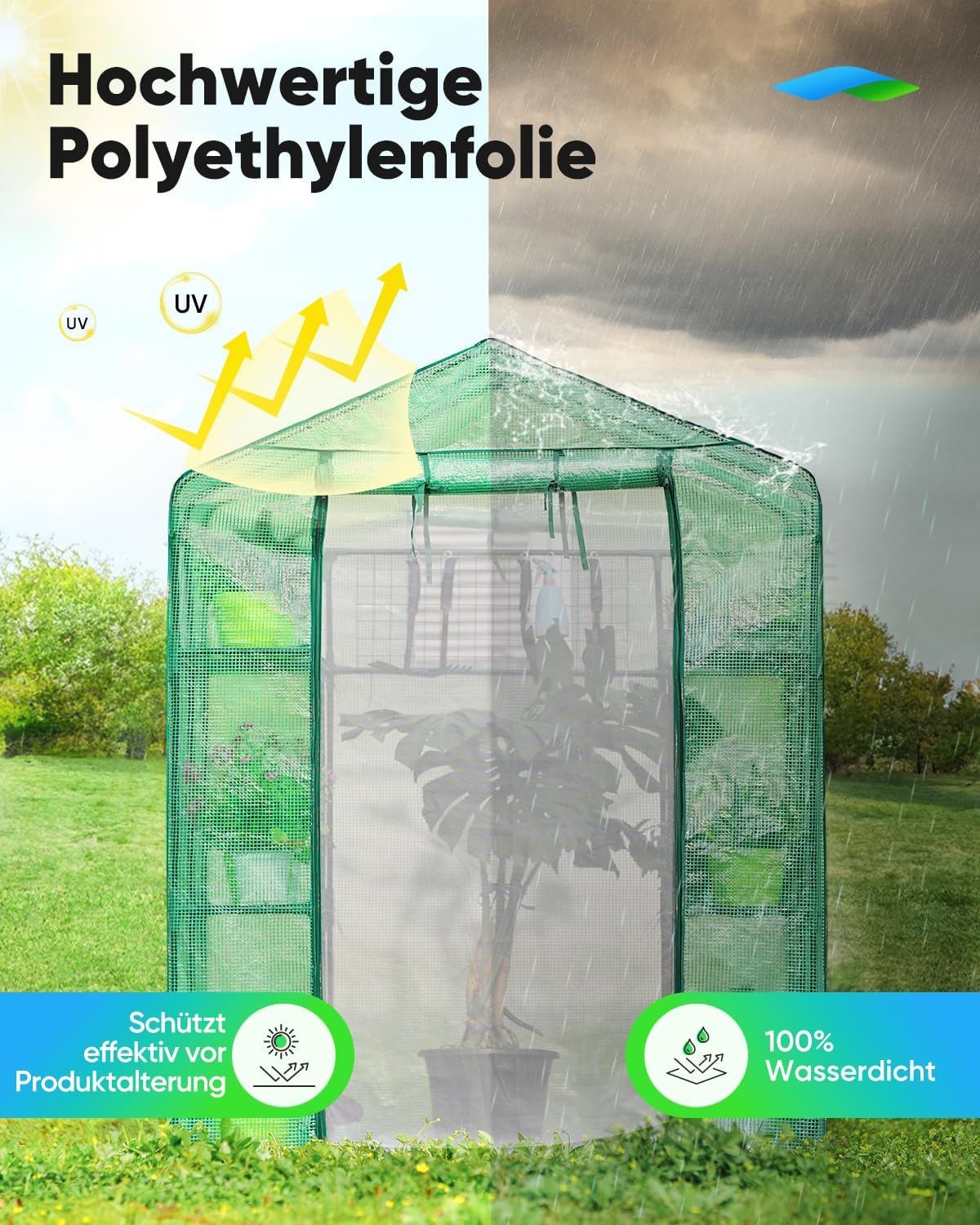 DOTMALL Tomatengewächshaus Gewächshaus...