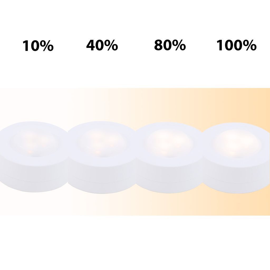 Briloner Leuchten Schrankleuchte 2632-066, Dimmfunktion, LED fest integriert, 2700K - Extra-Warmweiß, Push Light, 5,8x2,6cm, Weiß, Schrank, Schublade, Küchenlam – Bild 5 von 5