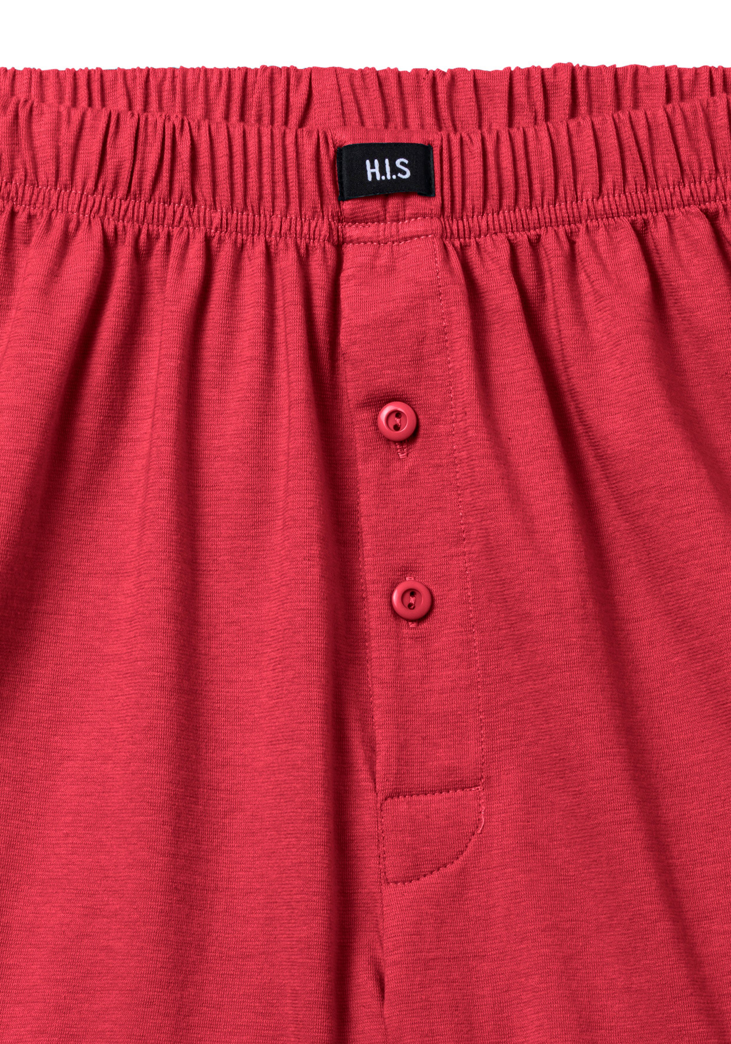 H.I.S Weiter Boxer Herren Boxer (Packung, 5-St) weite Passform, Komfortbund, aus Baumwoll-Stretch
