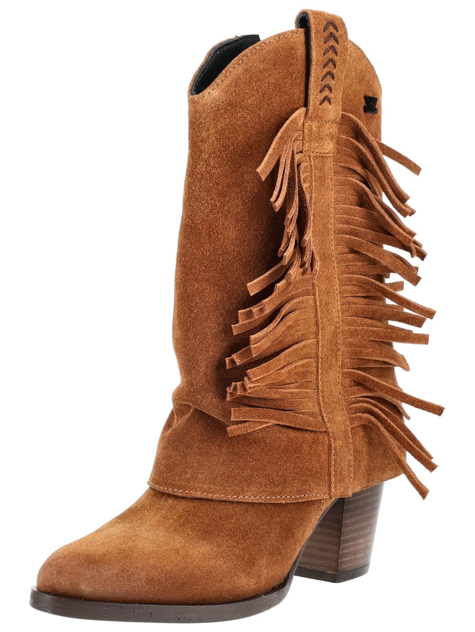 Lazamani Lazamani Stiefelette Veloursleder Bikerboots