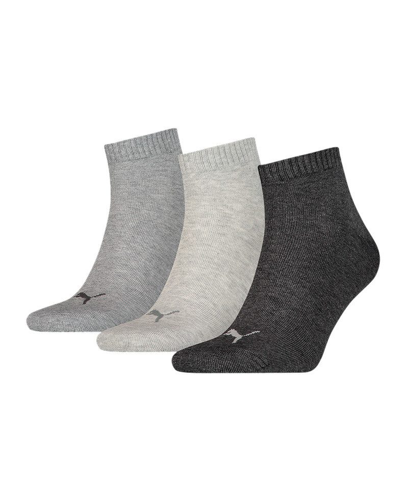 Freizeitsocken PUMA Unisex Quarter Plain 3er Pack Socken
