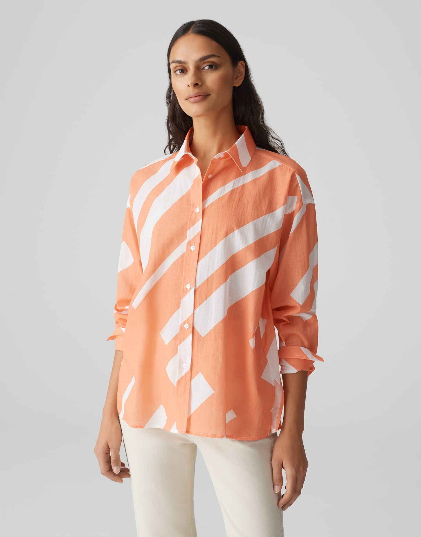 Hemdbluse FENLO STRIPE aus BCI Cotton